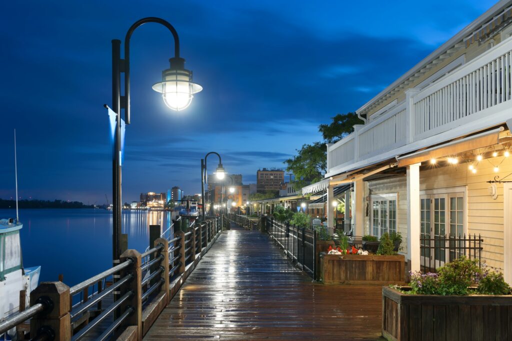 Wilmington, North Carolina, USA on the Riverwalk